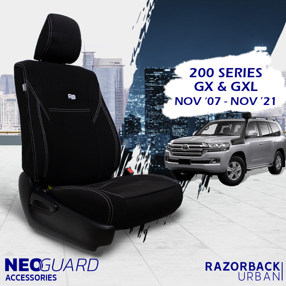 NeoGuard Front Row Neoprene Seat Covers For Toyota Landcruiser 200 Ser
