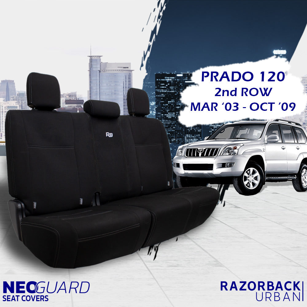 NeoGuard 2nd Row Neoprene Seat Covers For Toyota Prado 120 (In Stock) — Razorback Urban